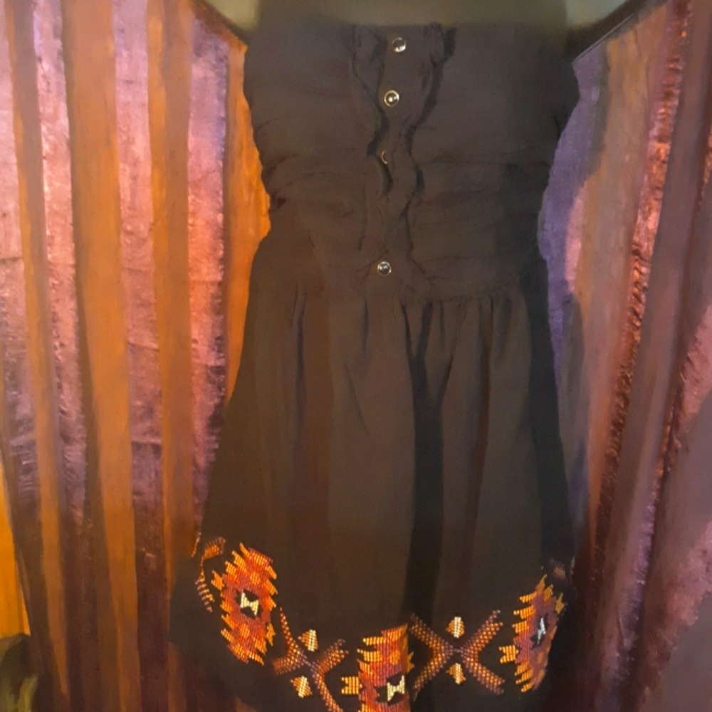 Panhandle Slim Western Tube top strapless Southwestern Boho Boutique M
